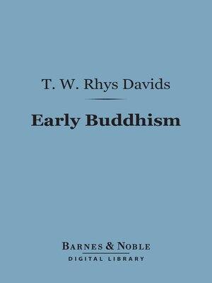 cover image of Early Buddhism (Barnes & Noble Digital Library)